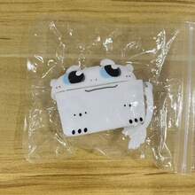 How to Train Your Dragon Tandlöst öronsnäcksfodral, öronsnäcksfodral, sött 3D-skyddsfodral kompatibelt med Apple Earbuds 1/2/Pro 3:e generationen - söt svartvit tecknad design med livfulla ögon, exakta knapputskärningar, reptåligt fodral, mjukt grepp och halkfri (officiell kompatibilitet), enhetsskydd, öronsnäcksfodral, roligt tillbehör, tätt passform, slitstarkt material, trådlöst öronsnäcksfodral, perfekt för elektronikentusiaster, tekniktillbehör