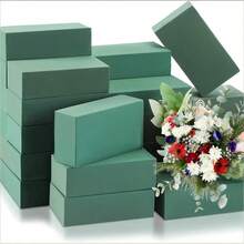 10 blocuri de spumă florală verde romantică (dimensiuni 10,9 cm x 7,3 cm x 4,4 cm), spumă de înaltă densitate, cu dublă utilizare, umedă/uscată, potrivită pentru decorațiuni cu flori proaspete și artificiale, potrivită pentru obiecte de artizanat lucrate manual, aranjamente centrale pentru masă de nuntă și petreceri, potrivită pentru 30 de scene, decorațiuni de nuntă, decorațiuni pentru evenimente, decorațiuni multifuncționale, decorațiuni durabile, decorațiuni pentru petreceri, spumă decorativă, decorațiuni de lungă durată, blocuri decorative din spumă, organizatori de evenimente.