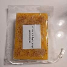 4pcs Turmeric Facial Cleansing Set, Including 30 Facial Wipes, 1/3/5 Pieces Of Handmade Turmeric Kojic Acid Soap, And 1 Bottle Of Turmeric And Damascus Rose Facial Cleansing Mousse. It Provides Deep Cleansing And Moisturizing, Contains A Large Amount Of Curcumin, Vitamin E, And Rose Essence, And Is Suitable For The Face And Body With A Natural And Mild Formula. - 黃色 - 查看 16
