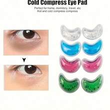 1 Pair Of Reusable Gel Ice Eye Patches, Featuring Cooling Gel Beads To Relieve Eye Fatigue And Tension.