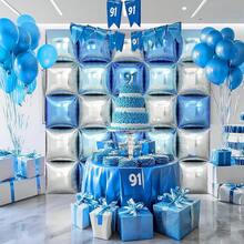 25 pcs Globos Navideños, Rojo y Verde, Decoración para Fiestas para Navidad, Graduación, Cumpleaños, Shower, Novia,, Propuesta, Aniversario etc - Oro y plata - Ver 8