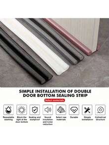 1条泡沫门封条 | 双面全覆盖门封条 | 隔音隔热材料,适用于所有季节、节日、派对和季节性装饰,实用家居必备品,可用于房间装饰、卧室装饰、厨房装饰、墙贴等。 - 彩色 - 查看 5