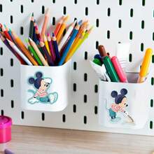 8 hojas de pegatinas de dibujos animados de Mickey Mouse con graffiti, pegatinas para hacer un rompecabezas de caras, calcomanías para juegos divertidos, regalos de fiesta para niños