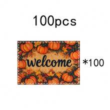 1pc/4pcs/6pcs/100pcs Autumn Thanksgiving Pumpkin Pattern Printed Placemats, Heat-Insulating Placemats, Suitable For Home Decoration, Holiday Dining, Kitchen And Party Decoration, Party Placemats, Can Be Given As Thanksgiving Gifts - Multicolor - View 13