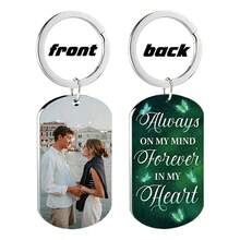 Customized Memorial Badge, Personalized Metal Keychain, Engraved Photo Necklace, Fashionable Pendant, Exquisite Customized Gift, Holiday Commemorative Items,Festive Calendar - Multicolor - View 20