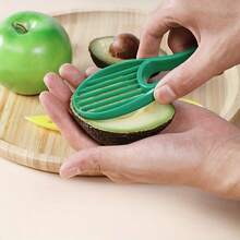 3-In-1 Avocado Slicer, Shea Kernel Butter, Fruit Peeler, Paper Cutter, Pulp Separator, Plastic Knife, Vegetable Tool Gadget - Multicolor - View 9