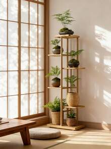 6/5/4 Tier Plant Stand - Home Garden Decor & Plant Storage Rack - Creative Pot Organizer Stunning Design, Perfect For Indoor/Outdoor Decor Space-Saving Indoor/Outdoor Plant Stand - 六層金色 - 查看 7