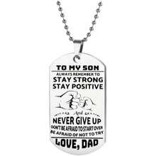 1件独特的纯不锈钢银色吊坠项链，送给母子增进感情的贴心礼物 - 銀色 - 查看 8