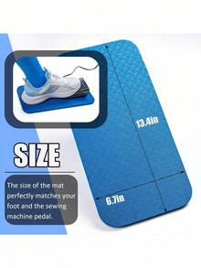 2 piezas/1 pieza Alfombrilla para el pedal de la máquina de coser, alfombrilla antideslizante impermeable y fácil de limpiar para el pedal de la máquina de coser, cojín para el pedal de la máquina de coser para reducir la vibración y el ruido, accesorio de acolchado