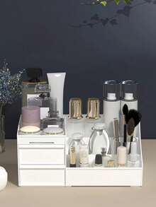 1pc Men's Dressing Box, Perfume Facial Cleanser Styling Spray Hair Gel Storage Rack, Desktop Storage Case, Bathroom Shelf, Bathroom Sink Storage Box, Multi-Purpose Storage Basket, Skin Care Products Bottle Storage Accessories, Gifts,Gifts For Women,Christmas Gifts,Gift Ideas For Women - Multicolor - View 9