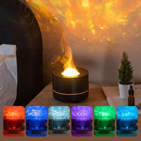 SULVGO Essential Oil Diffuser With Rotating Galaxy Light, 200ml Aromatherapy Diffuser With 7 Color LED, Cool Mist Humidifier With Auto Shut-Off, Relaxing Night Light For Bedroom, Home, Gifts