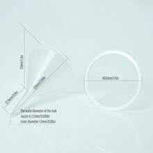 10 - Phễu đóng gói, Phễu Polycrylic, Phễu nhựa phòng thí nghiệm, Chai cổ hẹp, Bột, Viên nang, Dầu, Chai chiết, Bộ chiết phễu đựng bình đựng 10 chiếc, Bộ phễu đựng đồ dùng nhà bếp thiết yếu, Nhiều kích cỡ để đựng dầu, rượu và sắp xếp nhà bếp, Chống bắn, Dễ dàng cất giữ để sắp xếp nhà bếp - ban đầu - Xem 2