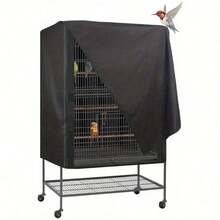 1 件鸟笼罩，遮光透气笼罩，防水防尘夜间鸟笼宠物笼罩 - 耐用、可清洗、防风，适用于鹦鹉和小型宠物鸟笼，包括储物袋 - 彩色 - 查看 5