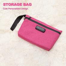 OFFPUFF 7 Pieces Carbon Lined Odor Proof Pouch Smell Proof Pouch Bag With Combination Lock Rolling Tray Mylar Bag Kits - 紫色 - 查看 6