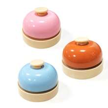 1pc Hand Press Call Bell, Buzzer, Suitable As Meal Ordering Tool - Pink - View 1