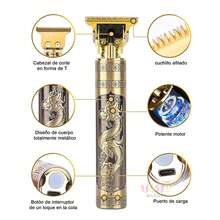 1 Pieza Cortapelos EléCtrico Recargable Tipo C Con Pantalla Digital, Juego De Cortapelos Profesional Para Hombre, Afeitadora EléCtrica, Recortadora De Pelo InaláMbrica, BateríA De Litio Recargable Por Usb, Calidad De SalóN, Recortadora EléCtrica Para Barberos Y Uso DoméStico, DiseñO Elegante Y Duradero, Un Regalo Perfecto Para Barberos. - Bronce - Ver 4