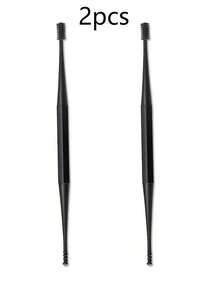 2pcs Silicone Ear Scoops, Earwax Cleaning And Massage God Ear Cleaner, Double-Headed Spiral Ear Scoops, Ear Picking Tools, Ear Picking Rods