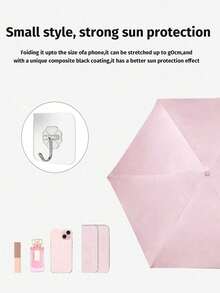 مظلة صغيرة قابلة للطي، مظلة سفر صغيرة مقاومة للماء محمولة، مظلة سفر صغيرة، مظلة متعددة الأغراض صغيرة وقابلة للطي للشمس والمطر (للتنزه/الجيب)، مظلة سفر صغيرة صفراء، مظلة صغيرة محمولة للحماية من الأشعة فوق البنفسجية، ملابس واقية من المطر محمولة للسفر اليومي والأنشطة الخارجية في الأيام الممطرة والشمسية
