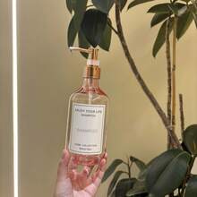 3个500毫升/16盎司玫瑰粉色可再填充泵瓶，带玫瑰金泵头，适用于洗发水、沐浴露、护发素、酒店浴室乳液瓶，带防水标签 - Translucent Pink - 查看 8