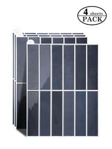 1/4/10/20片装自粘陶瓷砖，防水砖纹3D墙板 - DIY可移除自粘防溅陶瓷砖，适用于厨房、浴室和派对装饰