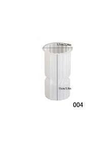 1 件装水晶环氧几何圆柱垂直条纹蜡烛装饰 DIY 香薰树脂蜡烛硅胶模具