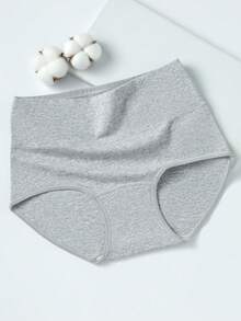 4条装女士纯棉高腰无缝透气三角内裤 - 彩色 - 查看 2