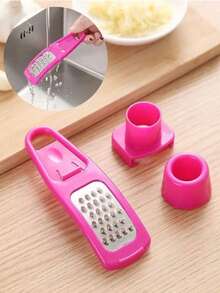 1 pieza Verde/2 piezas Rosa Molinillo de ajo mini, prensa de ajo creativa, machacador de ajo manual para la cocina, utensilios de cocina verdes, herramientas para picnic y barbacoa al aire libre