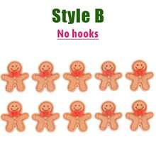 20 pezzi Decorazioni in resina a forma di omino di pan di zenzero natalizio, piccoli accessori decorativi, materiali fai-da-te adatti per casa, albero di Natale, regali, cover per telefono, tazze, adesivi, accessori per capelli, decorazioni per biscotti