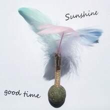 1/3/5 Stücke zufällige Farbe Katzen Federn Plüsch Katzenminze Spielzeug, Angstlinderung für Wohnungskatzen, Zahnreinigung, Verdauungsförderung, interaktives Spielzeug aus weichem Material, mit Katzenminze angereichert für erhöhte Anziehungskraft, mit Kick- und Schlagaktion, zur Unterhaltung und Stimulation von Katzen in Innenräumen, das perfekte Geschenk für Haustierkatzen zu Weihnachten und Neujahr