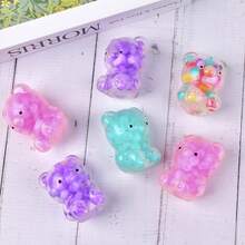 2/4/8/12/20Pcs 2 Inch Squeeze Toys Candy-Bear Stress Relief Toy Hand Fidget Sensory Office Desk Squishies Toy,Squish Sensory Stress Balls Squeeze Ball For Adults Party Favors Gifts,Fidget Toy,Best Calming Tool To Relieve Anxiety,Vent Mood And Improve Focus,Birthday Party Favours,Gift Bag Fillers ﻿ - Blue - View 4