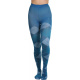 Large Opaque Contrast Argyle Print - Blue / White