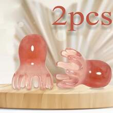 可爱章鱼头皮按摩器穴位按摩梳 8 触手头部抓挠器、刮痧面部工具，用于头部身体放松独特按摩点手动深层按摩工具、学校、返校、旅行、旅行必需品、家庭必需品、水疗、按摩工具、按摩、按摩器、水疗 - 彩色 - 查看 14