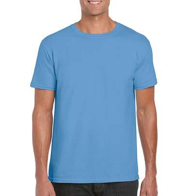 Gildan Mens Soft Style Ringspun T Shirt (Carolina Blue) - 100% Ringspun Cotton - (PC2882)