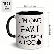 1 个 11 盎司马克杯，印有黑色英文字母，可用于多种场景，是个人使用或作为礼物、圣诞节或生日礼物的不错选择。 - 彩色 - 查看 8