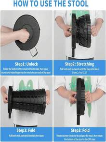 1 Portable Folding Stool - Lightweight Telescopic Folding Seat, Maximum Load 400.01 Lbs, Rainbow Design, Suitable For Fishing, Hiking, Camping, Garden BBQ, And Indoor Use - Durable Plastic, No Power Needed, Ideal Gift, Camping Essential, Vibrant Pattern, Sturdy Structure, Outdoor Seat, Compact Seat, Easy To Store, Perfect For Outdoor Enthusiasts