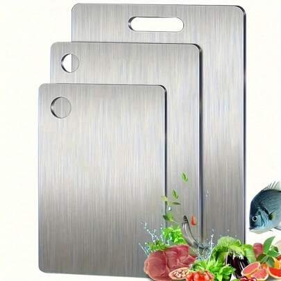 多功能砧板，高品质厨房切菜板，双面切菜垫，优质肉类/蔬菜/水果切菜板。易于清洁。适用于厨房、餐厅、酒店餐厅、水果店和超市。非常适合切肉、蔬菜、水果和擀面。是送给烹饪爱好者的绝佳万圣节礼物。