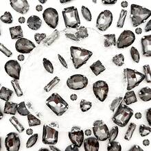 WENSIDUO Sew On Rhinestones 150 PCS Mixed Shapes Glass Rhinestones Sew On Crystal Gems Mental Flatback With Silver Claw For Jewelry Crafts Clothes Shoes Costume Garment White,Grandma Mothers Day Gift,Mother's Day - White - View 9