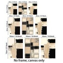 3 sztuki nieoprawionego wydruku na płótnie, nowoczesna sztuka ścienna na płótnie – jasnobrązowy abstrakcyjny obraz, minimalistyczny tryptyk, plakat, dekoracja ścienna do domu, idealny do salonu, sypialni, biura, kuchni, jadalni, baru, kreatywny prezent, drukowany artystyczny obraz ścienny