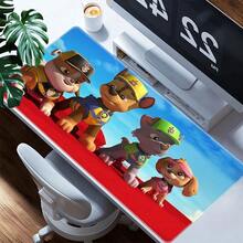 1pc  Cartoon Characters Printed XXL Mousepad, Multi-Functional Desk Mat For Gaming, Office, Soft Rubber Material With Non- Base, Smooth Surface, Ideal Gifts For Kids, Family And Friends, Mouse Pads For Desk