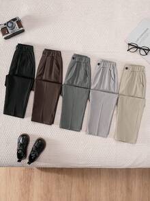 5 Random Color Classic Long Trousers, Suitable For School, Performance, Party, Pageant And Other Occasions, 3pcs/Set For Boys & Kids - Multicolor - View 3