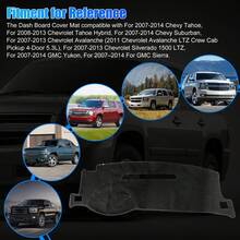 Dashboard Pad Dash Cover Mat For 2007-2014 Chevy /Tahoe/Suburban Black - 1 - 查看 6