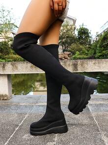 Fall/Winter Plus Size Women's Fashion Tall Boots