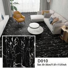 10/20Pcs Self-Adhesive PVC Floor Stickers, Wall Stickers, Marble Pattern, Peel And Stick, Easy To Install, Kitchen, Living Room, Bathroom, Corridor, Office, Waterproof Self-Adhesive Floor Stickers, Wall Stickers, Home Decoration 11.8In*1.8In