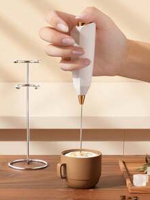 Electric Hand Mixer, Small Automatic Milk Frother, Cake Batter Whisk, Egg Beater, Handheld Milk Foamer For Home Use - Multicolor - View 6