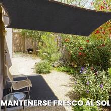 Malla Sombra Para Jardin Raschel 90% 6x4 Mts Maya Reforzada - Negro - Ver 6