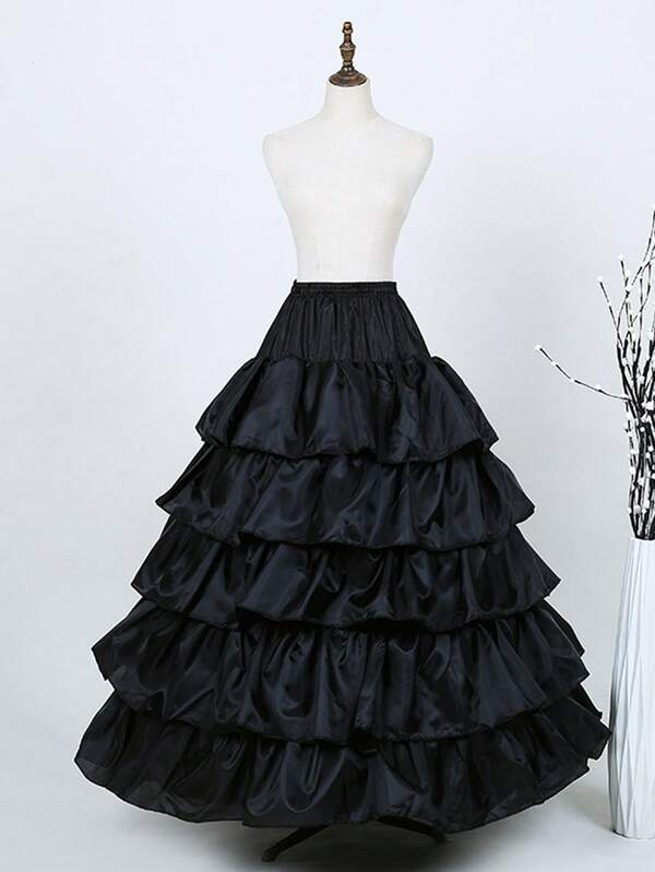 Bride Wedding Skirt Four Rings Five Lotus Multi-Layer Large Diameter Wedding Dress Petticoat Wedding Skirt Show Skirt