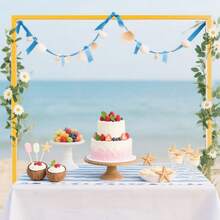 Wedding Square Backdrop Stand,Wedding Arches For Ceremony Square Metal Balloon Arch Stand Garden Arbor Frame For Wedding Birthday Party B Aby Background Decoration,8FTx8FT Gold - Vàng 8FT - Xem 9