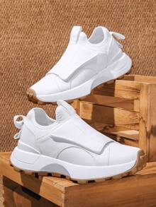 Unisex Hook And Loop Breathable Casual Fashion Sneakers, Chunky Sneakers
