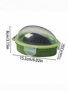 1 hộp đựng bơ trong suốt có nắp đậy kín kèm bộ dụng cụ 3 trong 1 - Lý tưởng cho hoạt động ngoài trời và cắm trại. - màu xanh lá - Xem 7