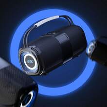 M TK MOVETECK Altavoz Bluetooth 5.3, 8W*2 Altavoz Bluetooth Potente con Luz LED de Color, Bajos Potentes y Agudos Claros 2H de Reproducción Bluetooth Speaker,con Emparejamiento TWS,TarjetaTF, AUX, Altavoz Estéreo Inalámbrico Verdadero Adecuado Para Uso En Interiores y Exteriores. 0452142 - Negro - Ver 7